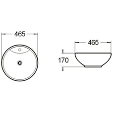 Раковина 46,5х46,5 см SantiLine SL-1067