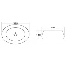 Раковина 52х37 см BelBagno BB1389