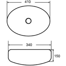 Раковина 41х34 см BelBagno BB1080