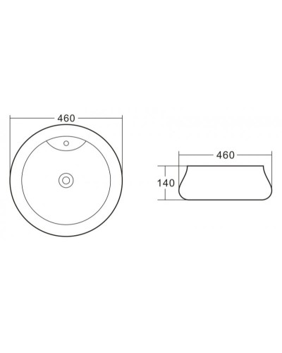 Раковина 46х46 см BelBagno BB1398