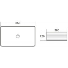 Раковина 65х38 см BelBagno BB1408