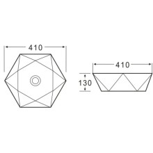 Раковина 41х41 см BelBagno BB1344A