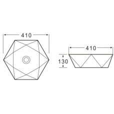 Раковина 41х41 см BelBagno BB1344A