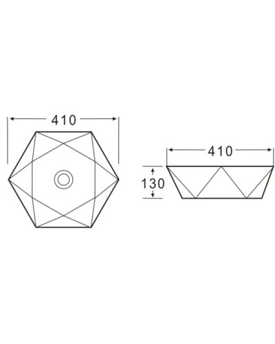 Раковина 41х41 см BelBagno BB1344A