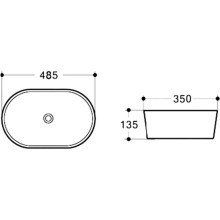 Раковина-чаша Vincea 48 VBS-301 Белая