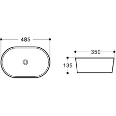 Раковина-чаша Vincea 48 VBS-301 Белая