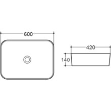 Раковина-чаша Vincea 60 VBS-304 Белая
