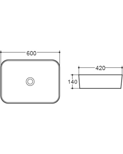 Раковина-чаша Vincea 60 VBS-304 Белая
