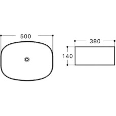 Раковина-чаша Vincea 50 VBS-305 Белая
