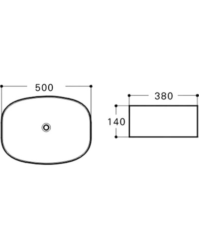 Раковина-чаша Vincea 50 VBS-305 Белая