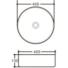 Раковина-чаша Vincea 40 VBS-316MB Черная матовая