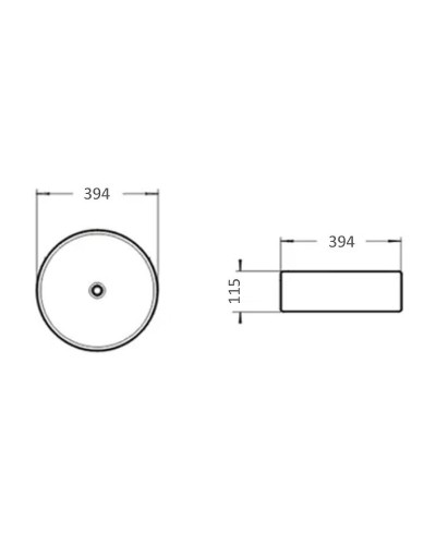Раковина-чаша Comforty 39.4 9110MDH 00-00007631 Графит матовый