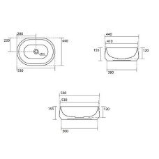 Раковина-чаша Kerasan F10 56 460511 Зеленая матовая