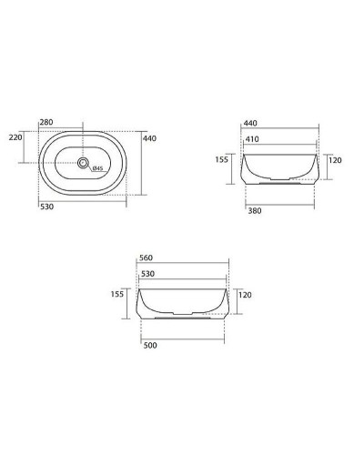 Раковина-чаша Kerasan F10 56 460511 Зеленая матовая