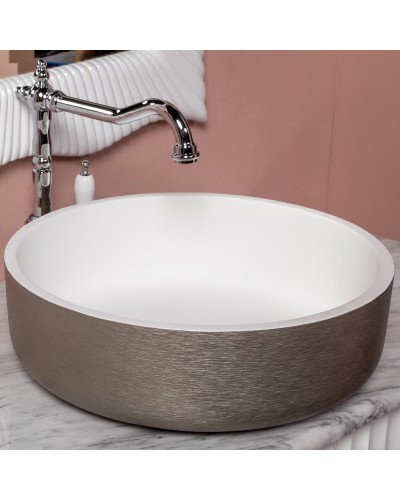 Раковина Boheme Armadi Art NeoArt 40 819-SL Серебро Белая