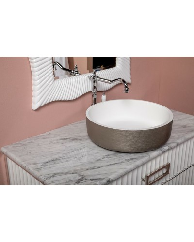 Раковина Boheme Armadi Art NeoArt 40 819-SL Серебро Белая