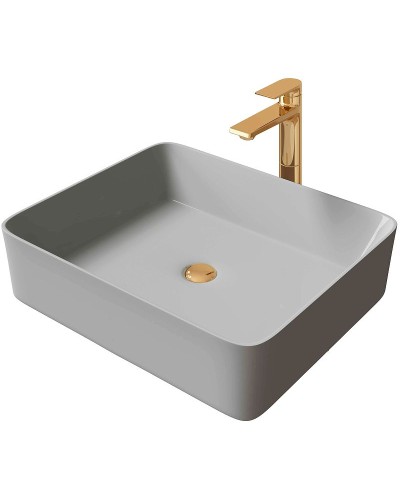 Раковина-чаша Grossman 48 GR-3016GM Серая матовая