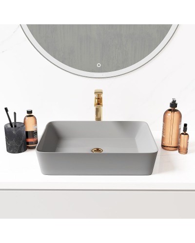 Раковина-чаша Grossman 48 GR-3016GM Серая матовая