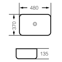 Раковина-чаша Grossman 48 GR-3016GM Серая матовая