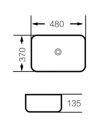 Раковина-чаша Grossman 48 GR-3016GM Серая матовая