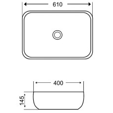 Раковина-чаша Grossman 61 GR-3049 Белая