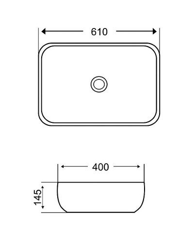 Раковина-чаша Grossman 61 GR-3049 Белая