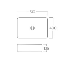 Раковина-чаша Bronze de Luxe Lacio 51 1073M Белая