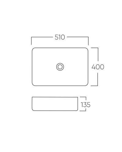 Раковина-чаша Bronze de Luxe Lacio 51 1073M Белая