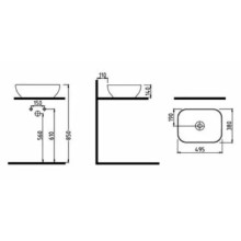 Раковина 49,5х38 см Bien Motto MTLG05003FD0W3000