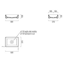 Раковина-чаша GSI Kube X 50 942911 Белая