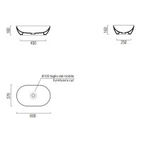 Раковина-чаша GSI Pura 60 883411 Белая