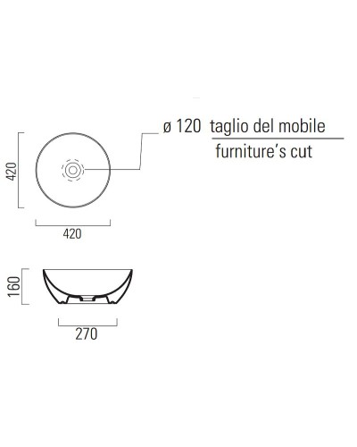 Раковина-чаша GSI Pura 42 885111 Белая