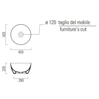 Раковина-чаша GSI Pura 42 885211 Белая