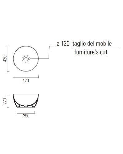 Раковина-чаша GSI Pura 42 885211 Белая
