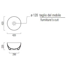 Раковина-чаша GSI Pura 42 885226 Черная матовая