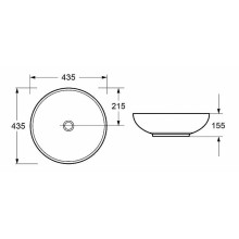 Раковина-чаша Cezares 43.5 CZR-NEW-43-LVB Белая