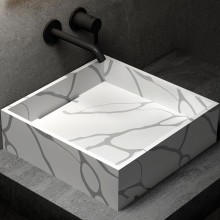 Раковина-чаша Abber Blitz 40 AS2502GB Белый мрамор