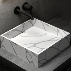 Раковина-чаша Abber Blitz 40 AS2502GB Белый мрамор