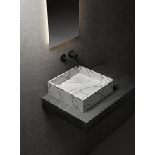 Раковина-чаша Abber Blitz 40 AS2502GB Белый мрамор