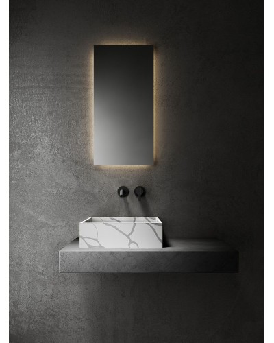 Раковина-чаша Abber Blitz 40 AS2502GB Белый мрамор