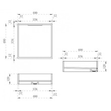 Раковина-чаша Abber Blitz 40 AS2502GB Белый мрамор