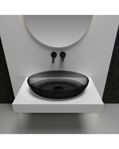 Раковина-чаша Abber Kristall 60 AT2801Onyx Черная