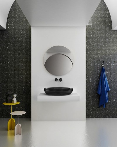 Раковина-чаша Abber Kristall 60 AT2801Onyx Черная