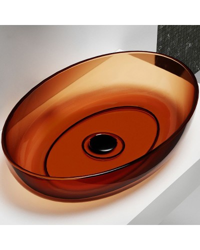 Раковина-чаша Abber Kristall 60 AT2801Opal Коричневая