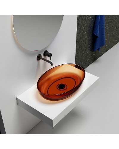 Раковина-чаша Abber Kristall 60 AT2801Opal Коричневая