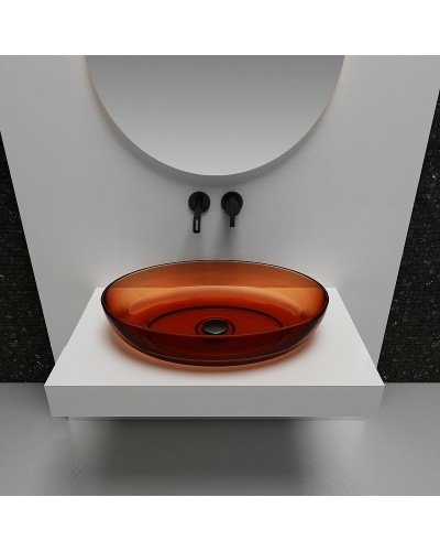 Раковина-чаша Abber Kristall 60 AT2801Opal Коричневая