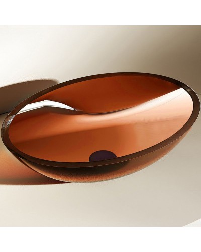 Раковина-чаша Abber Kristall 50 AT2802Opal Коричневая