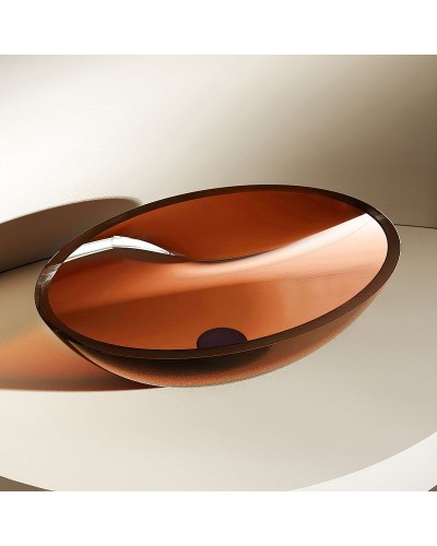 Раковина-чаша Abber Kristall 50 AT2802Opal Коричневая