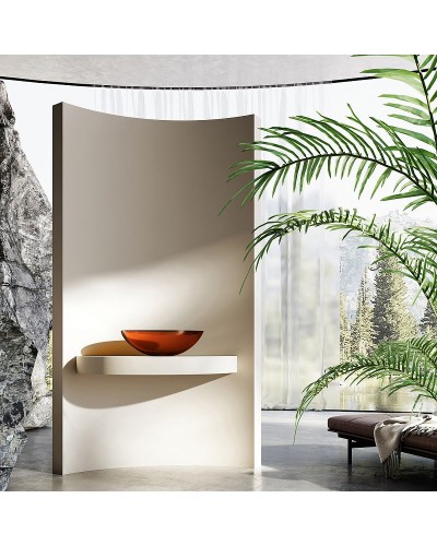 Раковина-чаша Abber Kristall 50 AT2802Opal Коричневая