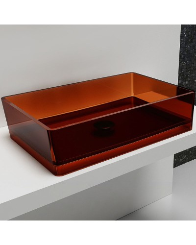 Раковина-чаша Abber Kristall 60 AT2803Opal Коричневая